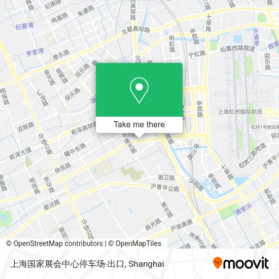 上海国家展会中心停车场-出口 map