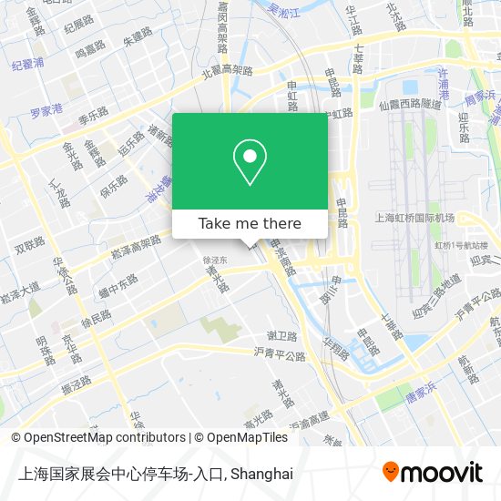 上海国家展会中心停车场-入口 map