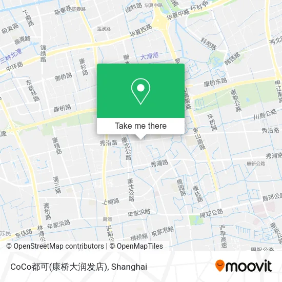 CoCo都可(康桥大润发店) map