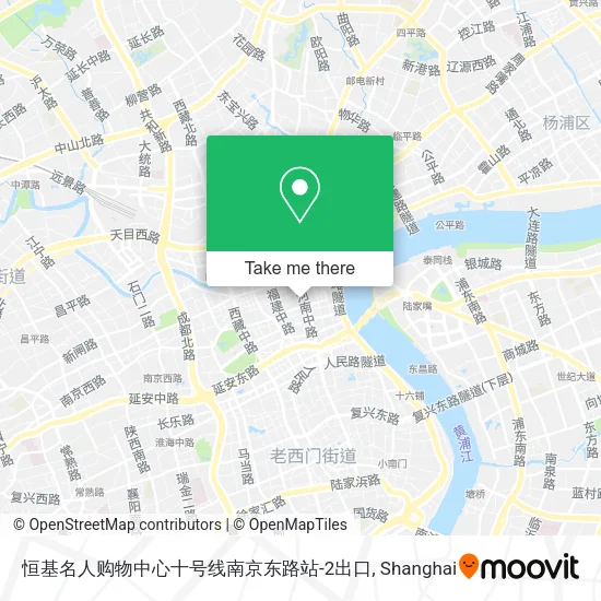 恒基名人购物中心十号线南京东路站-2出口 map
