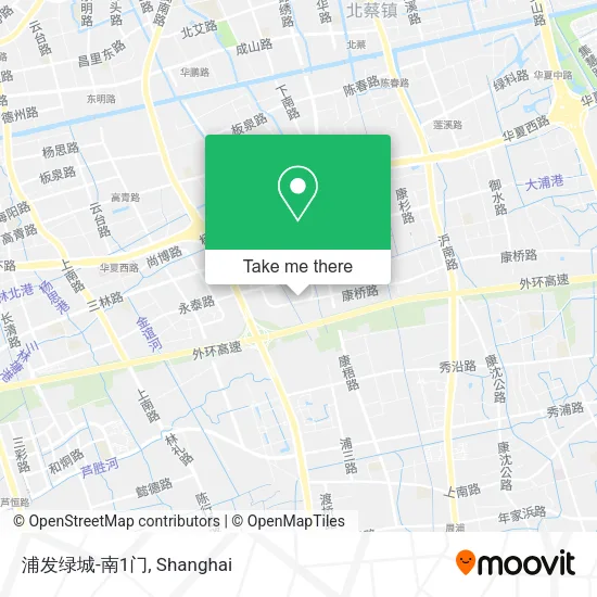 浦发绿城-南1门 map