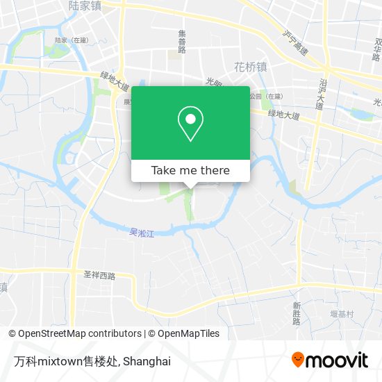 万科mixtown售楼处 map