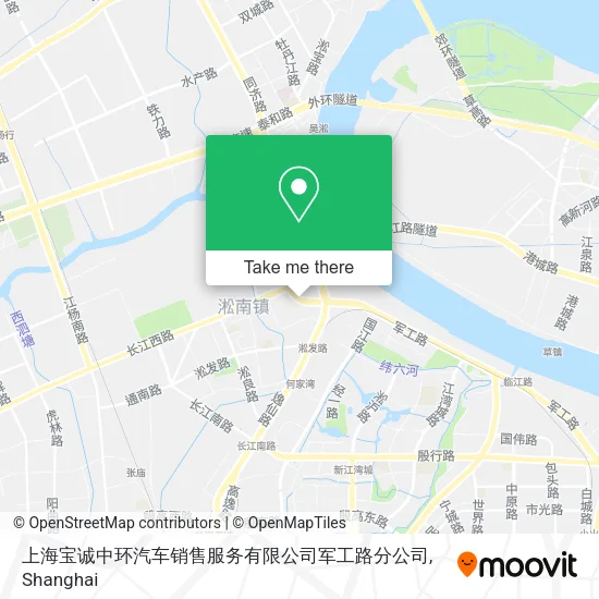 上海宝诚中环汽车销售服务有限公司军工路分公司 map