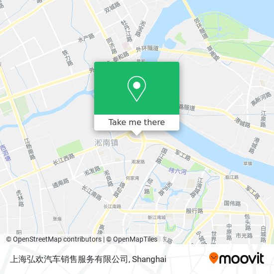 上海弘欢汽车销售服务有限公司 map