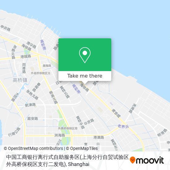 中国工商银行离行式自助服务区(上海分行自贸试验区外高桥保税区支行二发电) map