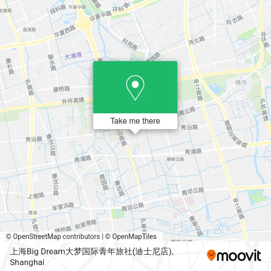 上海Big Dream大梦国际青年旅社(迪士尼店) map