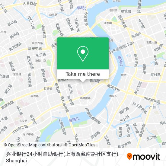 兴业银行24小时自助银行(上海西藏南路社区支行) map