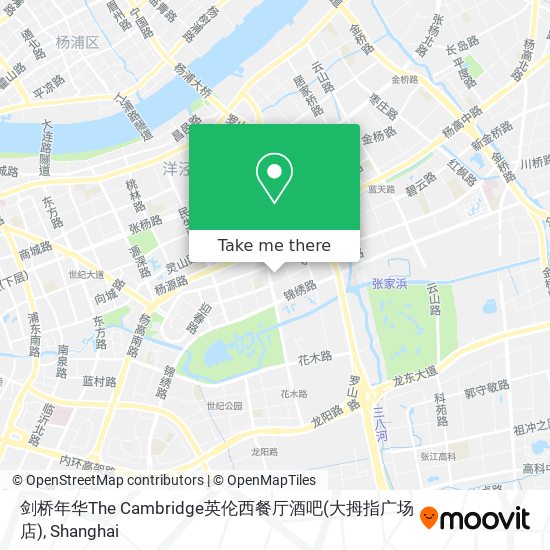 剑桥年华The Cambridge英伦西餐厅酒吧(大拇指广场店) map