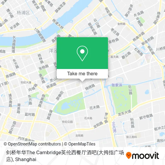 剑桥年华The Cambridge英伦西餐厅酒吧(大拇指广场店) map