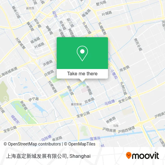 上海嘉定新城发展有限公司 map