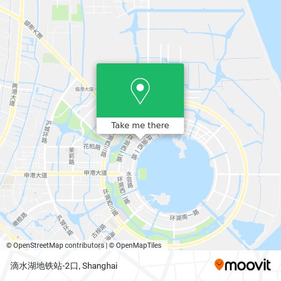滴水湖地铁站-2口 map