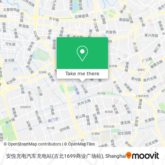 安悦充电汽车充电站(古北1699商业广场站) map