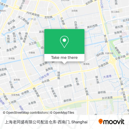 上海老同盛有限公司配送仓库-西南门 map