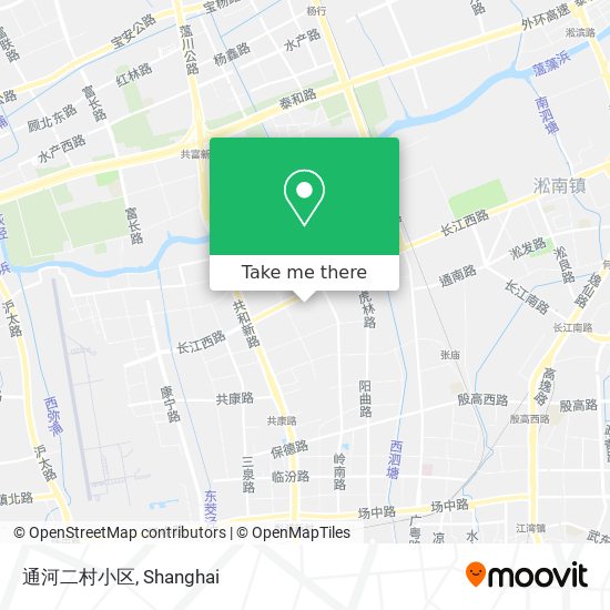 通河二村小区 map