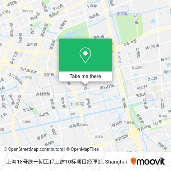 上海18号线一期工程土建10标项目经理部 map