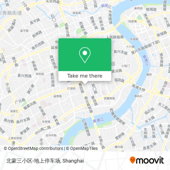 北蒙三小区-地上停车场 map