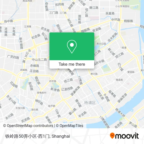 铁岭路50弄小区-西1门 map