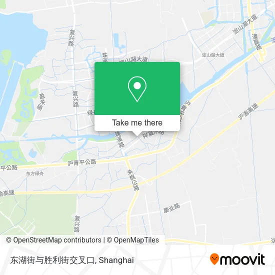 东湖街与胜利街交叉口 map