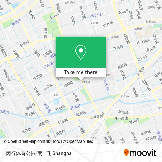 闵行体育公园-南1门 map
