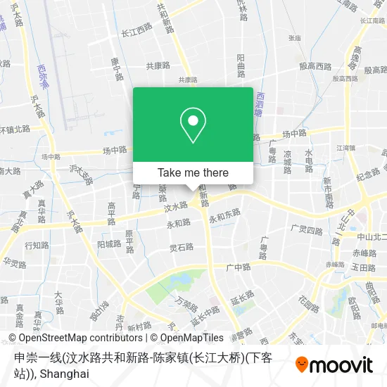 申崇一线(汶水路共和新路-陈家镇(长江大桥)(下客站)) map