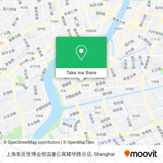 上海靠近世博会馆温馨公寓耀华路分店 map