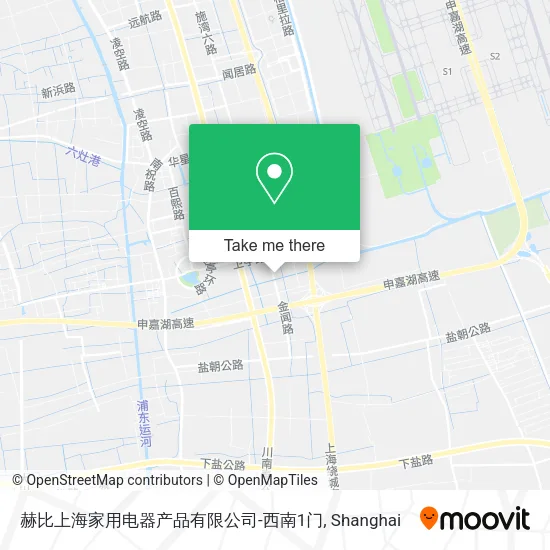赫比上海家用电器产品有限公司-西南1门 map