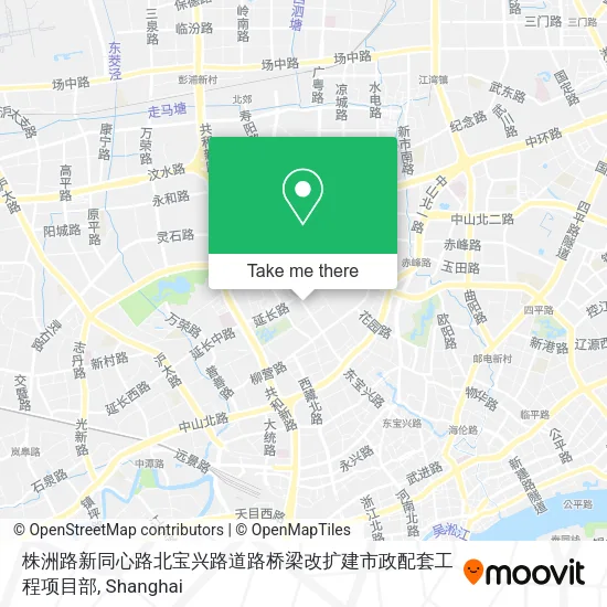 株洲路新同心路北宝兴路道路桥梁改扩建市政配套工程项目部 map