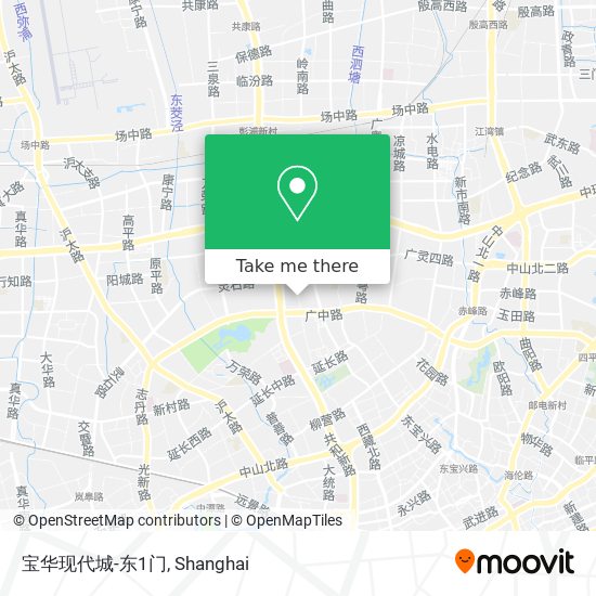 宝华现代城-东1门 map