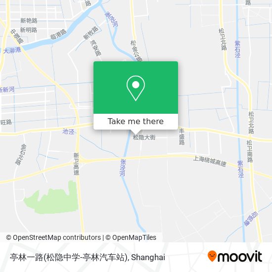 亭林一路(松隐中学-亭林汽车站) map