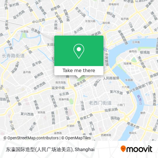 东瀛国际造型(人民广场迪美店) map