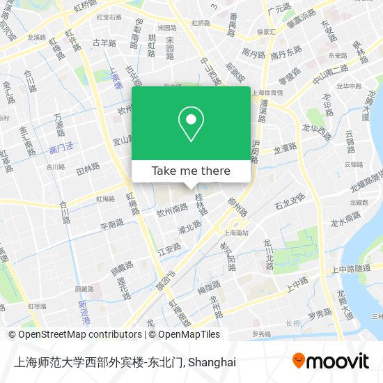 上海师范大学西部外宾楼-东北门 map