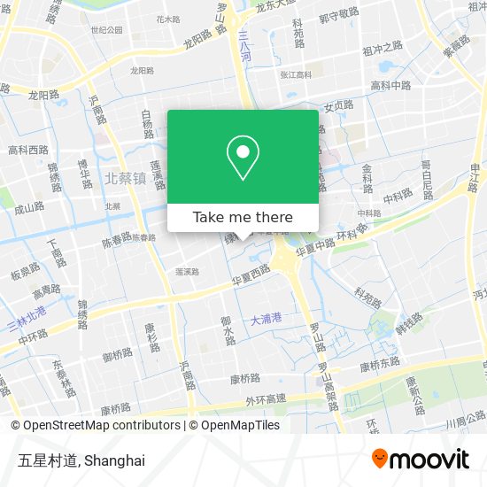 五星村道 map