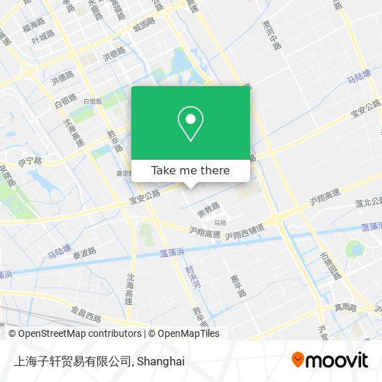 上海子轩贸易有限公司 map