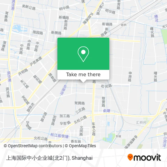 上海国际中小企业城(北2门) map