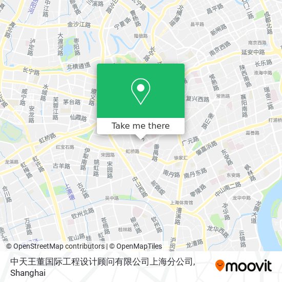 中天王董国际工程设计顾问有限公司上海分公司 map