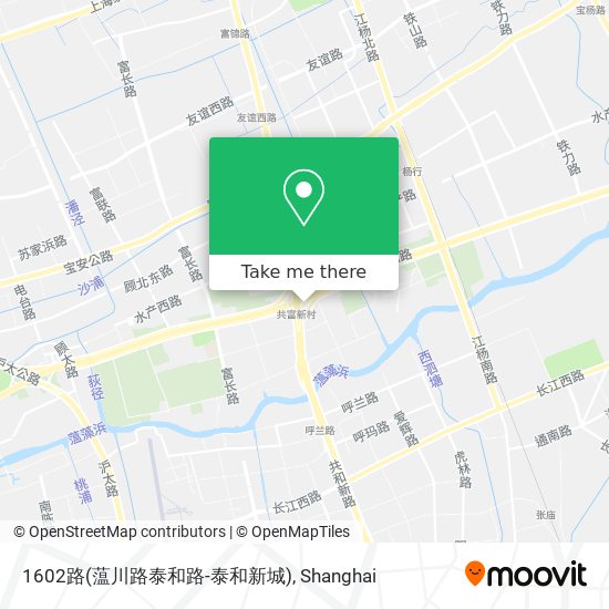 1602路(蕰川路泰和路-泰和新城) map