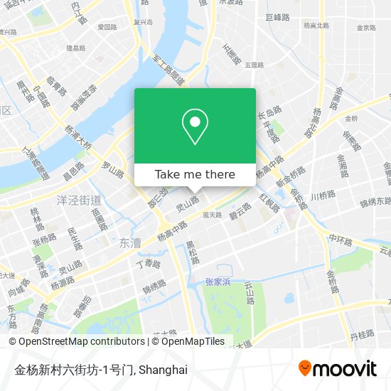 金杨新村六街坊-1号门 map