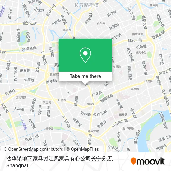 法华镇地下家具城江凤家具有心公司长宁分店 map