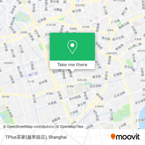 TPlus茶家(越界园店) map