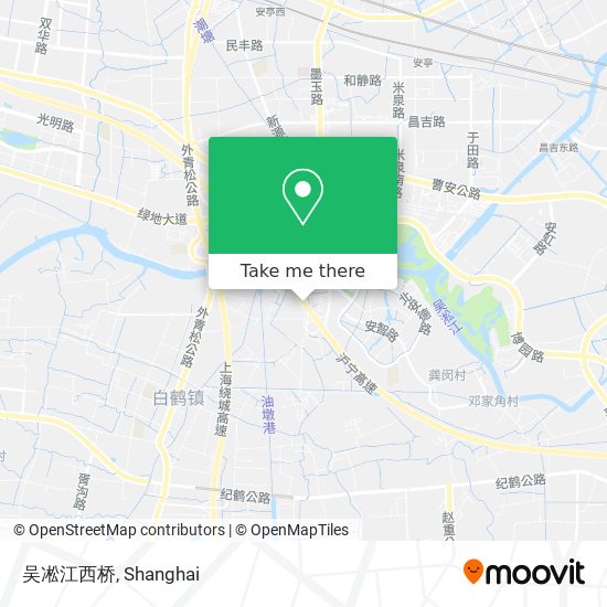 吴凇江西桥 map