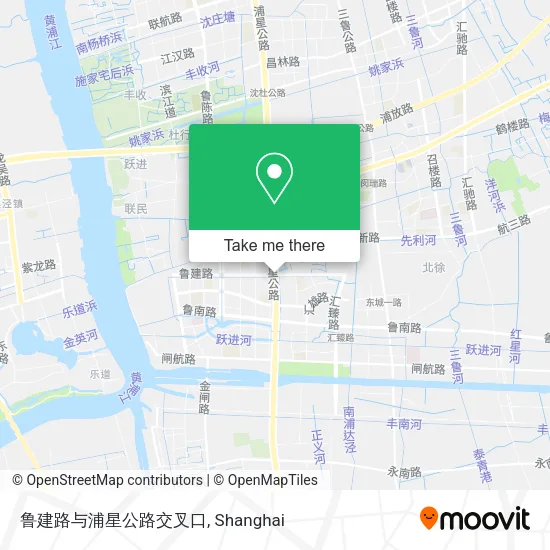 鲁建路与浦星公路交叉口 map