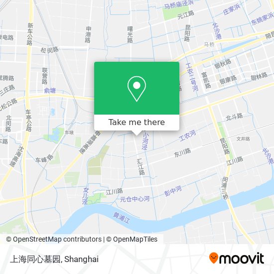 上海同心墓园 map