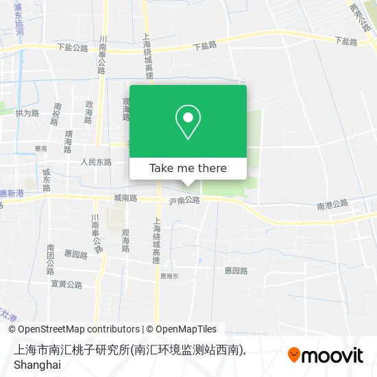 上海市南汇桃子研究所(南汇环境监测站西南) map