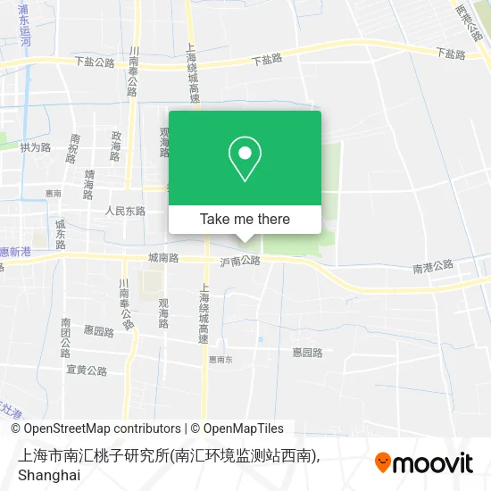 上海市南汇桃子研究所(南汇环境监测站西南) map