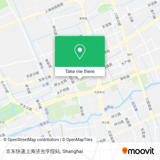 京东快递上海济光学院站 map