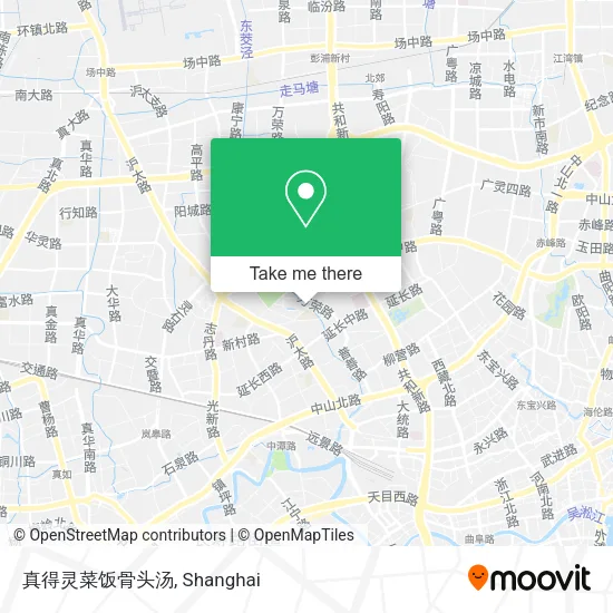 真得灵菜饭骨头汤 map