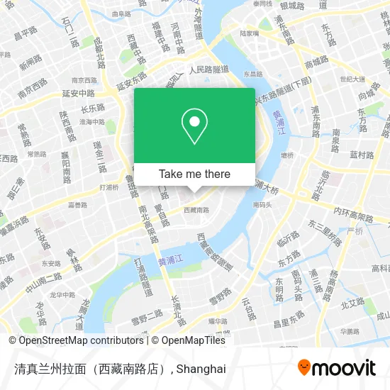清真兰州拉面（西藏南路店） map