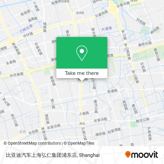 比亚迪汽车上海弘仁集团浦东店 map