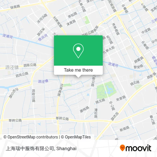 上海瑞中服饰有限公司 map