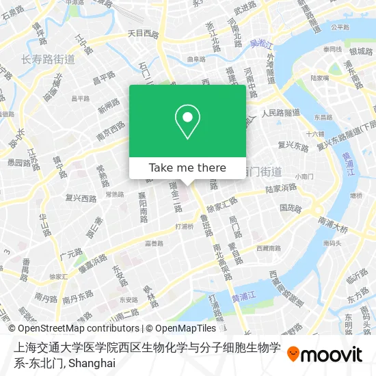 上海交通大学医学院西区生物化学与分子细胞生物学系-东北门 map